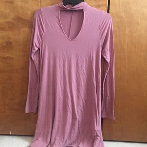 Pink choker dress